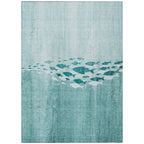 Machine Washable Indoor/ Outdoor Chantille Modern Sea Life Rug