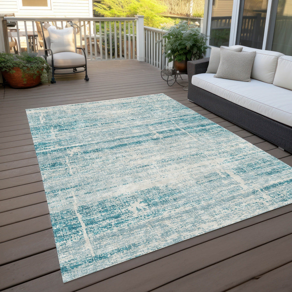 Machine Washable Indoor/ Outdoor Chantille Ombre Solid Rug