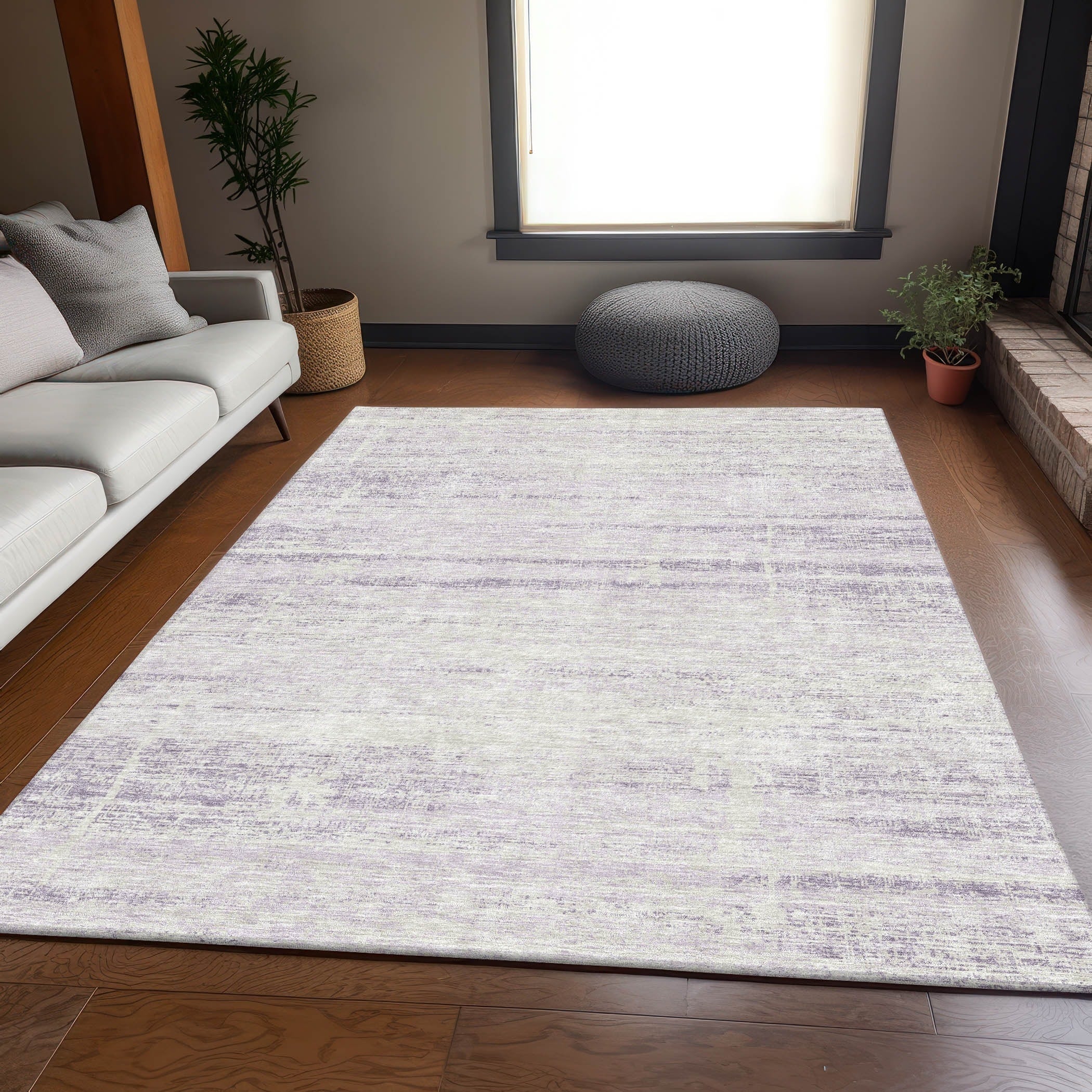 Machine Washable Indoor/ Outdoor Chantille Ombre Solid Rug