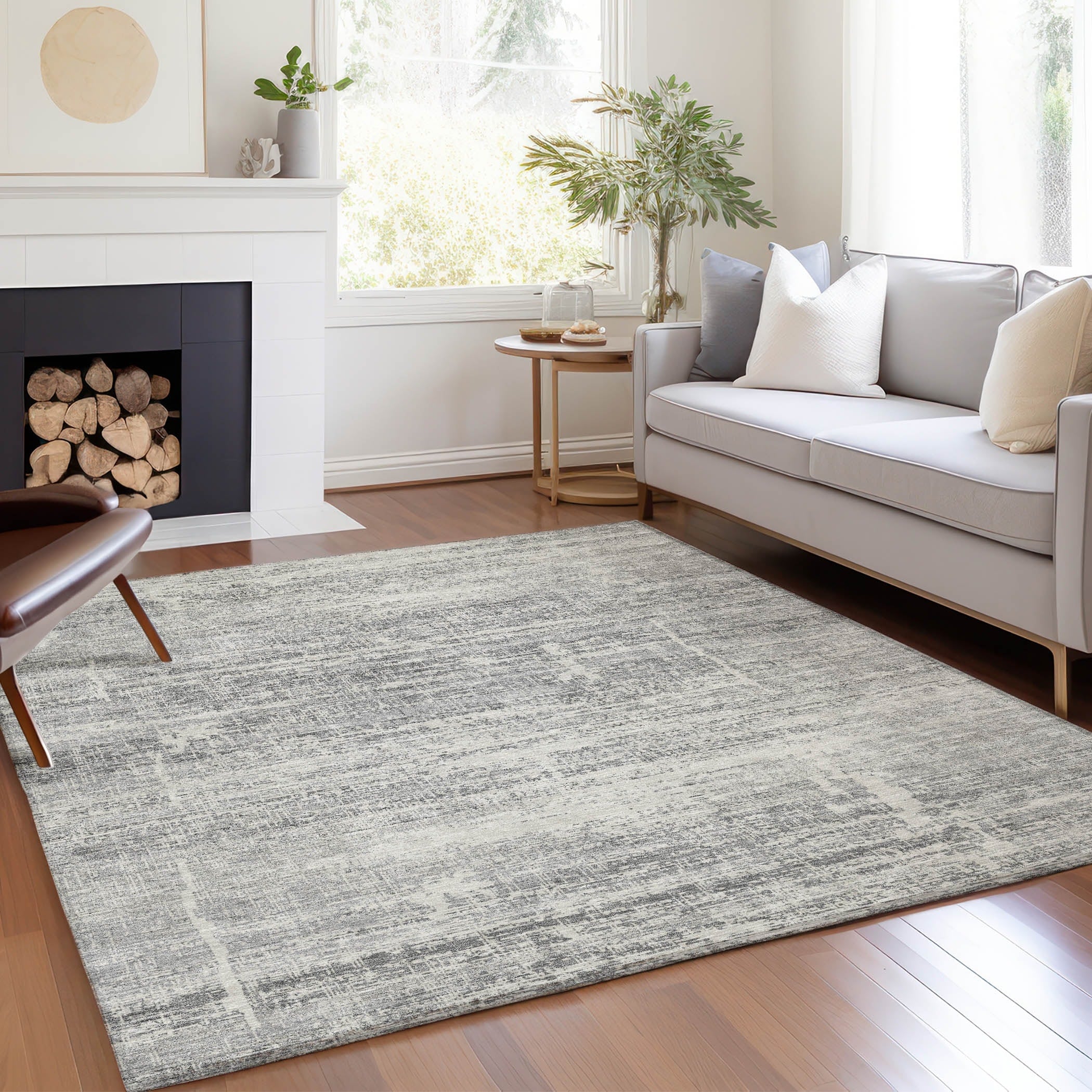 Machine Washable Indoor/ Outdoor Chantille Ombre Solid Rug