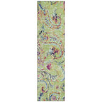 Machine Washable Indoor/ Outdoor Chantille Traditional Scroll Rug