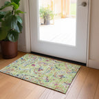Machine Washable Indoor/ Outdoor Chantille Traditional Scroll Rug