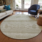 Machine Washable Indoor/ Outdoor Chantille Tribal Boho Rug