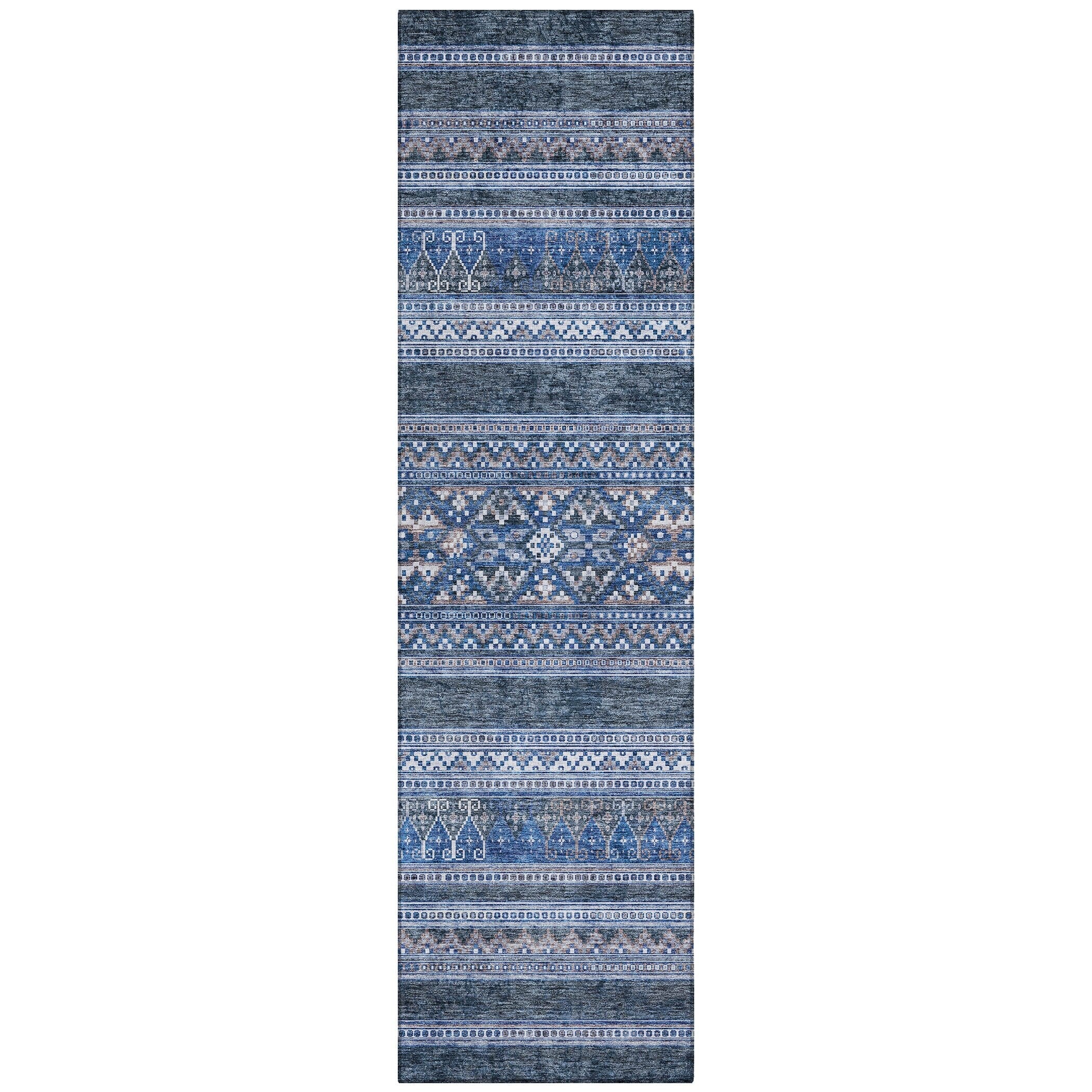 Machine Washable Indoor/ Outdoor Chantille Tribal Boho Rug