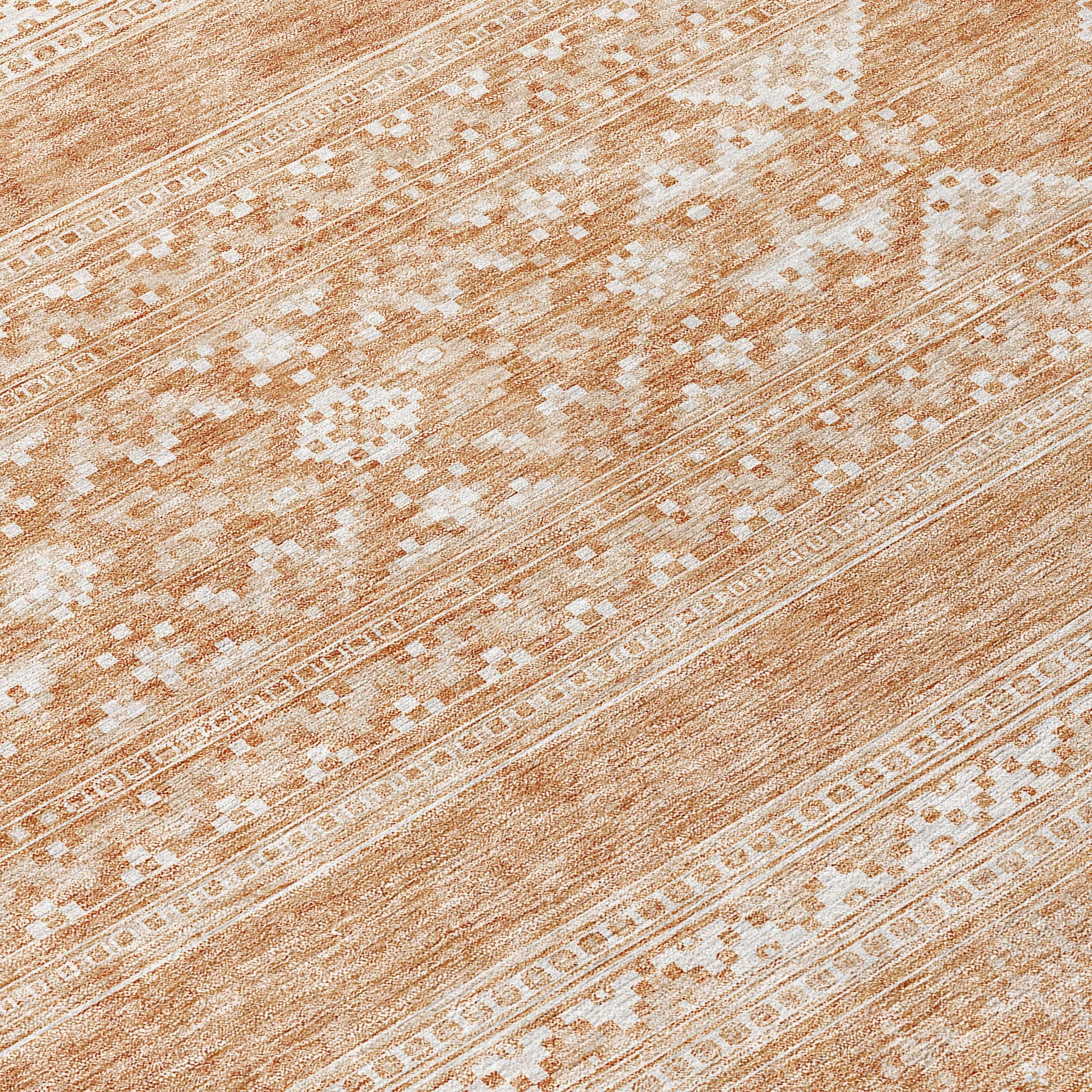 Machine Washable Indoor/ Outdoor Chantille Tribal Boho Rug