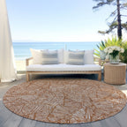 Machine Washable Indoor/ Outdoor Chantille Tropical Palm Rug
