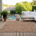 Machine Washable Indoor/ Outdoor Chantille Tropical Palm Rug