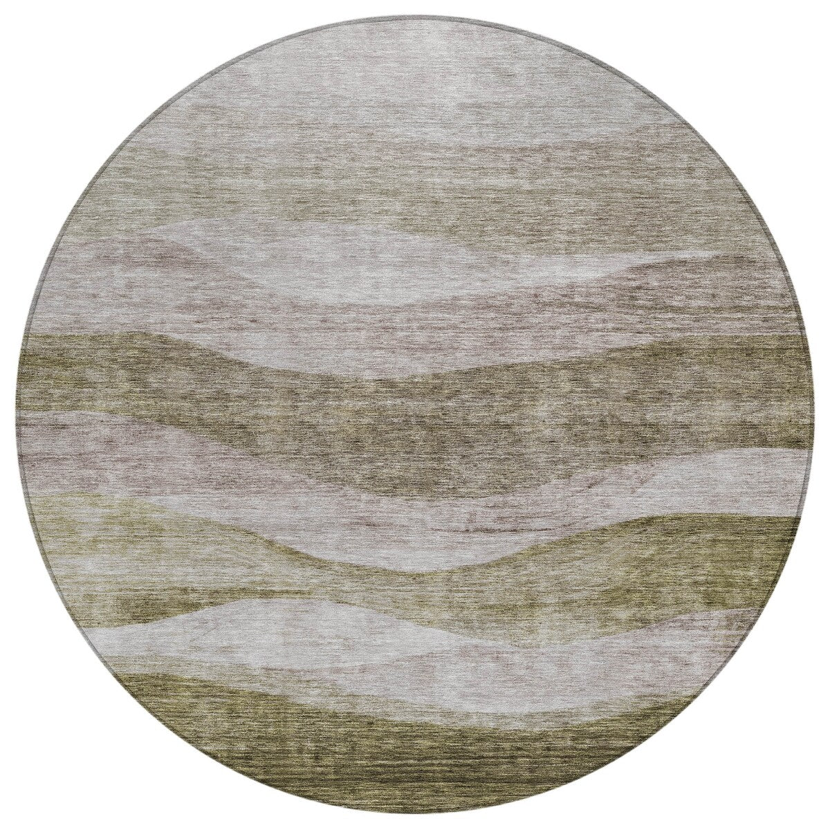 Machine Washable Indoor/ Outdoor Contemporary Waves Chantille Rug