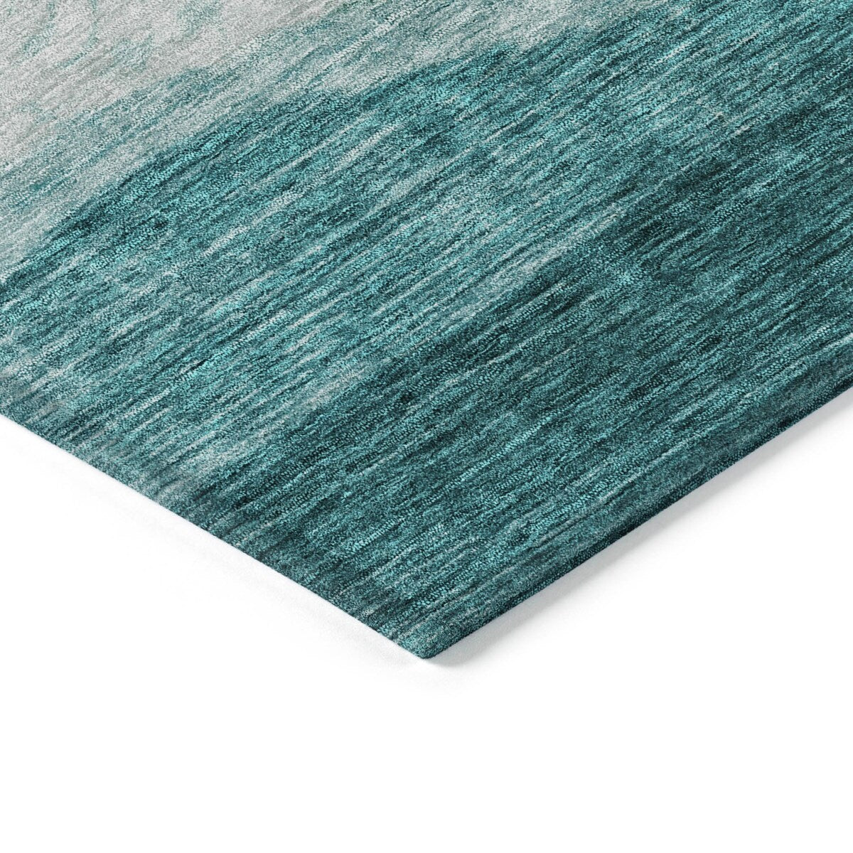 Machine Washable Indoor/ Outdoor Contemporary Waves Chantille Rug