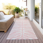 Machine Washable Indoor/ Outdoor Modern Animal Print Chantille Rug