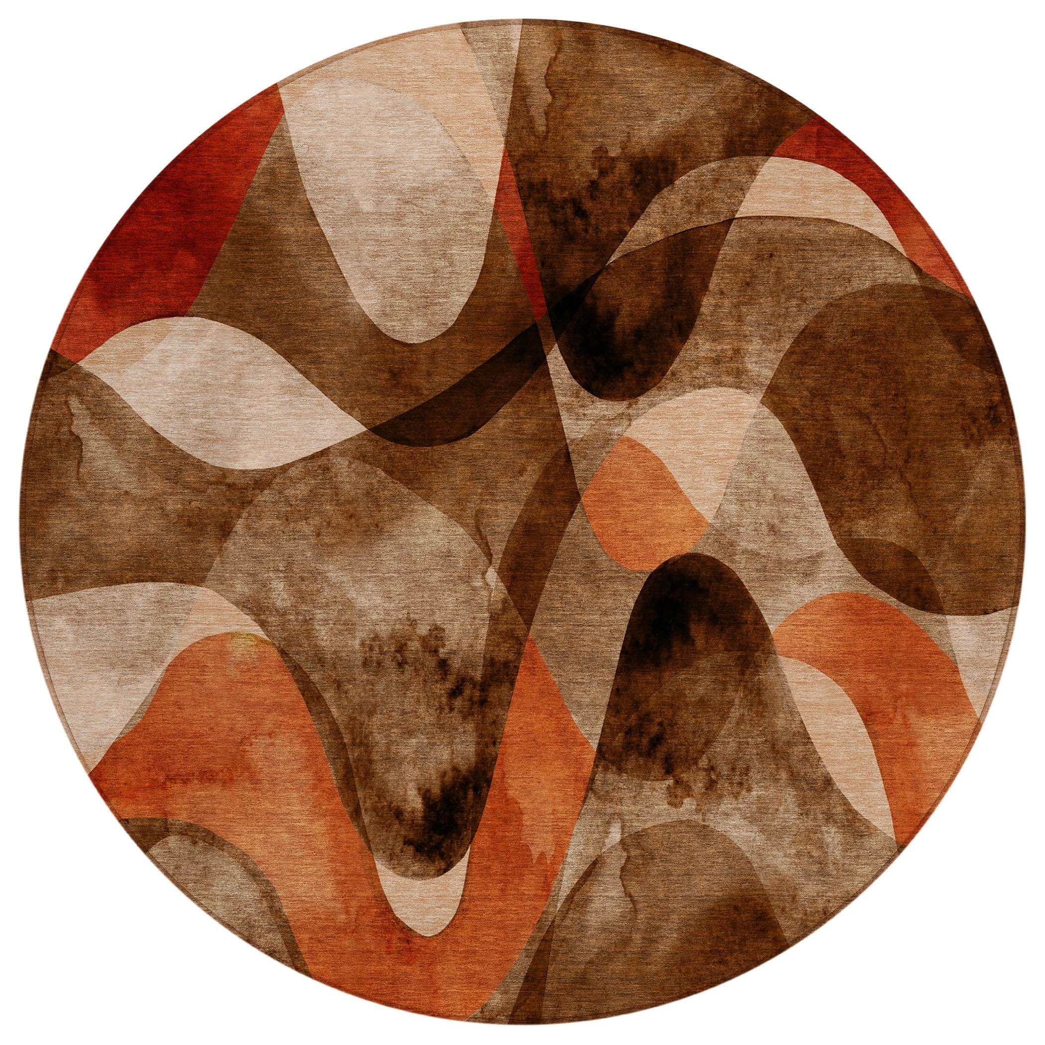 Machine Washable Indoor/ Outdoor Modern Chantille Rug