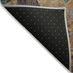 Machine Washable Indoor/ Outdoor Modern Floral Chantille Rug