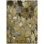 Machine Washable Indoor/ Outdoor Modern Floral Chantille Rug