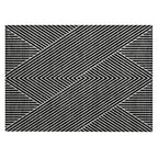 Machine Washable Indoor/ Outdoor Modern Geo Chantille Rug