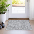 Machine Washable Indoor/ Outdoor Modern Geo Chantille Rug