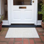 Machine Washable Indoor/ Outdoor Modern Mosaic Chantille Rug