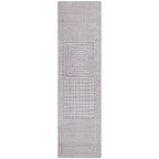 Machine Washable Indoor/ Outdoor Modern Mosaic Chantille Rug
