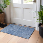 Machine Washable Indoor/ Outdoor Modern Mosaic Chantille Rug