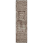 Machine Washable Indoor/ Outdoor Modern Mosaic Chantille Rug