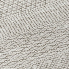 Machine Washable Indoor/ Outdoor Modern Stripes Chantille Rug