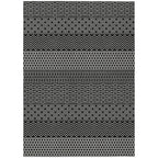 Machine Washable Indoor/ Outdoor Modern Stripes Chantille Rug