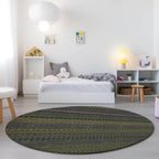 Machine Washable Indoor/ Outdoor Moroccan Stripes Chantille Rug