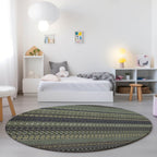 Machine Washable Indoor/ Outdoor Moroccan Stripes Chantille Rug