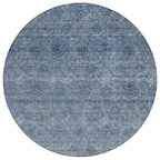 Machine Washable Indoor/ Outdoor Ombre Damask Chantille Rug