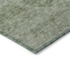 Machine Washable Indoor/ Outdoor Ombre Damask Chantille Rug