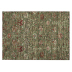 Machine Washable Indoor/ Outdoor Traditional Kashan Chantille Rug