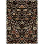 Machine Washable Indoor/ Outdoor Traditional Kashan Chantille Rug