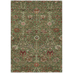 Machine Washable Indoor/ Outdoor Traditional Kashan Chantille Rug