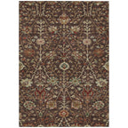 Machine Washable Indoor/ Outdoor Traditional Kashan Chantille Rug