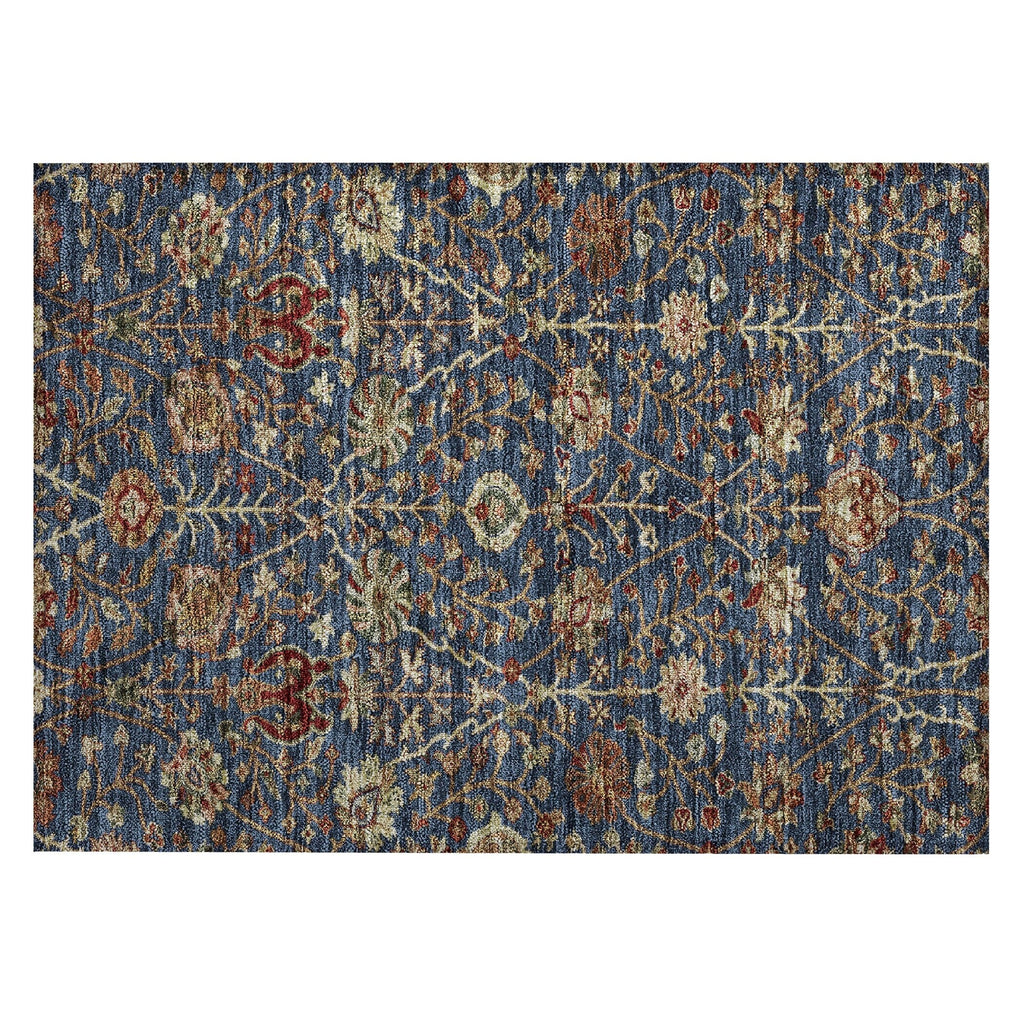 Machine Washable Indoor/ Outdoor Traditional Kashan Chantille Rug