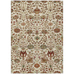 Machine Washable Indoor/ Outdoor Traditional Kashan Chantille Rug