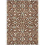 Machine Washable Indoor/ Outdoor Traditional KashanChantille Rug