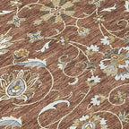 Machine Washable Indoor/ Outdoor Traditional KashanChantille Rug