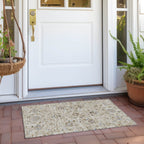 Machine Washable Indoor/ Outdoor Traditional KashanChantille Rug