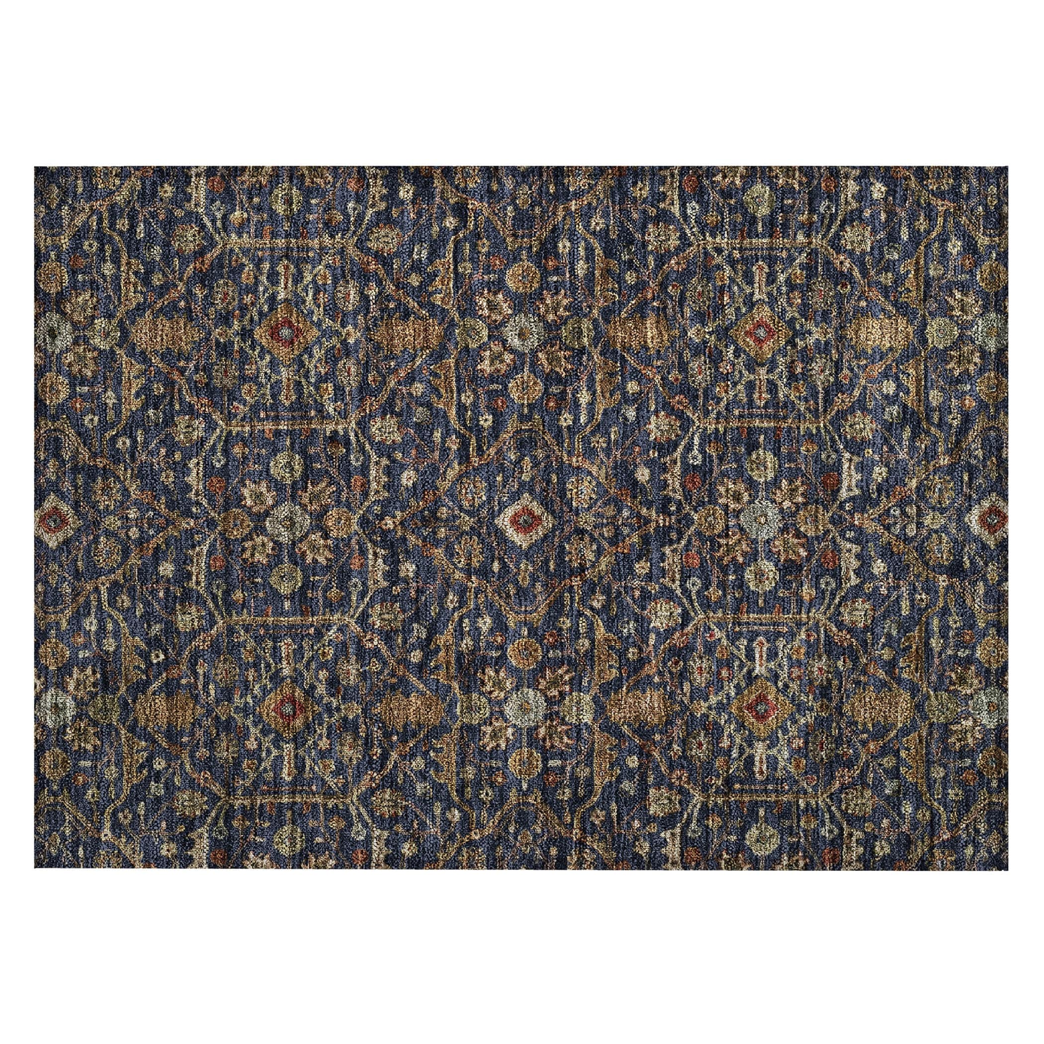 Machine Washable Indoor/ Outdoor Traditional Persian Chantille Rug