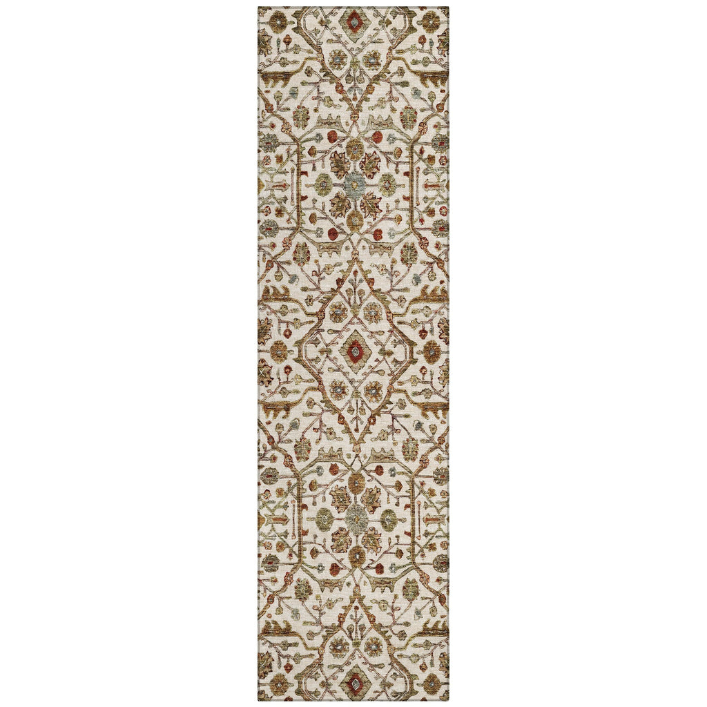 Machine Washable Indoor/ Outdoor Traditional Persian Chantille Rug