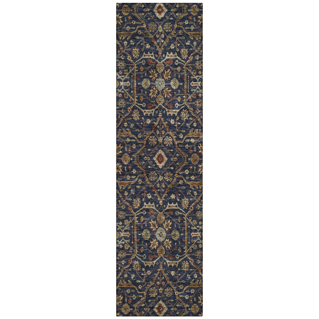 Machine Washable Indoor/ Outdoor Traditional Persian Chantille Rug