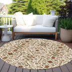 Machine Washable Indoor/ Outdoor Traditional Persian Chantille Rug