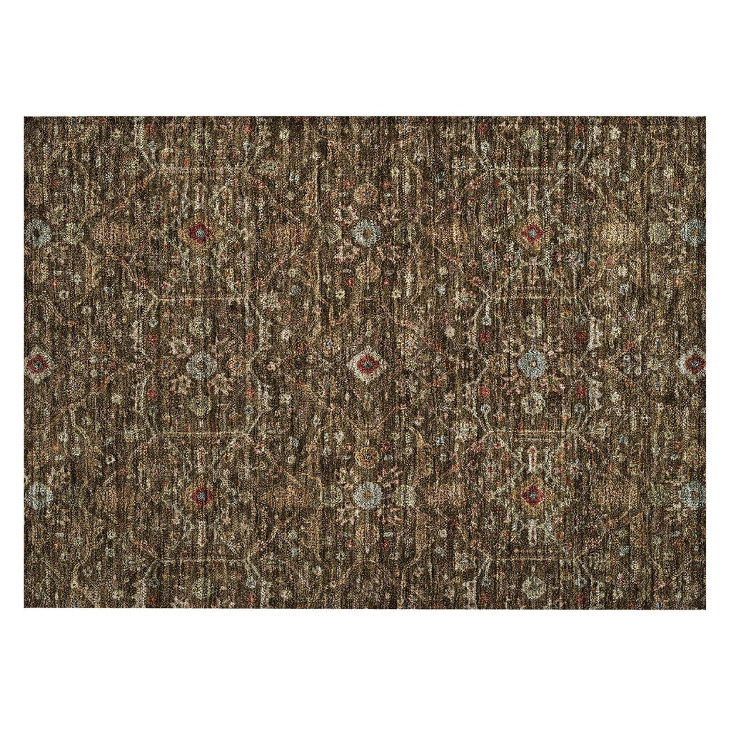 Machine Washable Indoor/ Outdoor Traditional Persian Chantille Rug