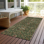 Machine Washable Indoor/ Outdoor Traditional Persian Chantille Rug