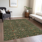 Machine Washable Indoor/ Outdoor Traditional Persian Chantille Rug