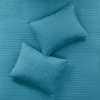 Madison Park Anchorage 8 Piece Printed Seersucker Comforter and Quilt Set Collection