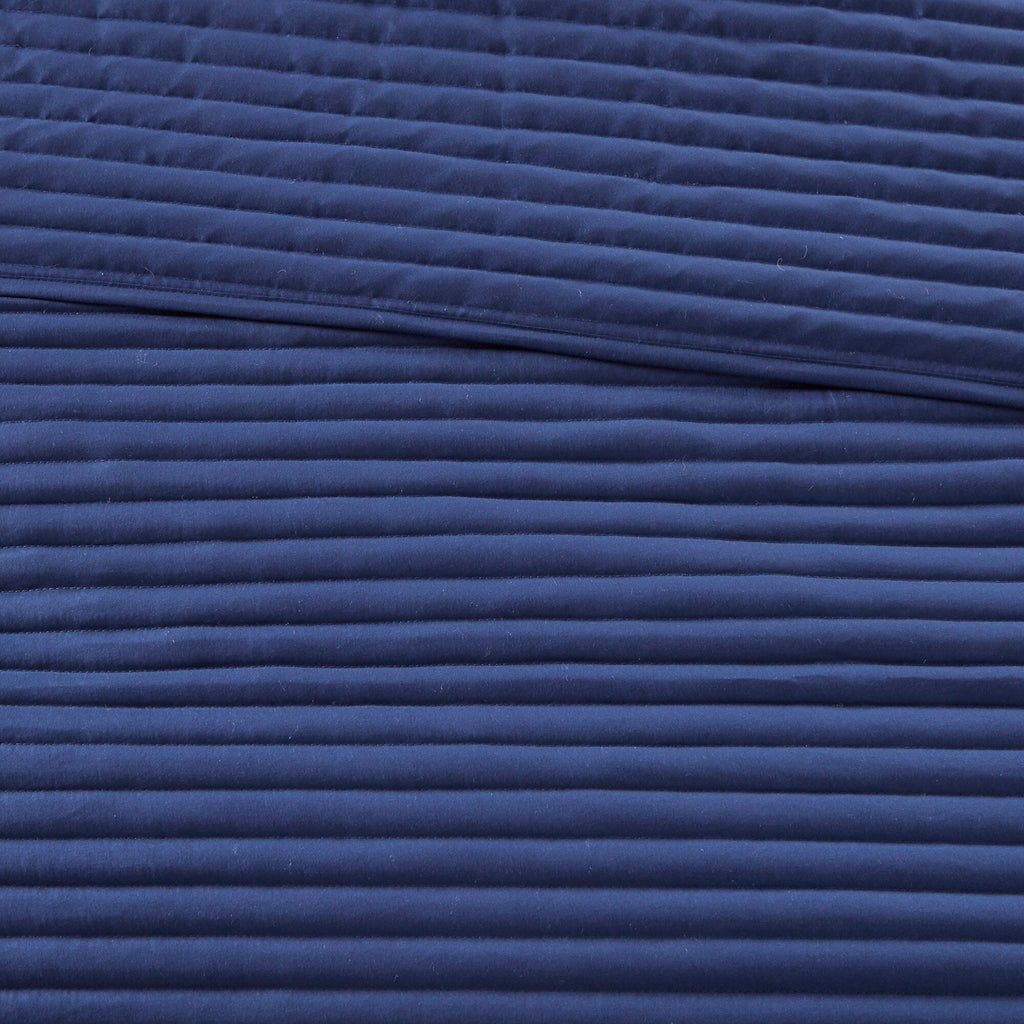 Madison Park Anchorage 8 Piece Printed Seersucker Comforter and Quilt Set Collection