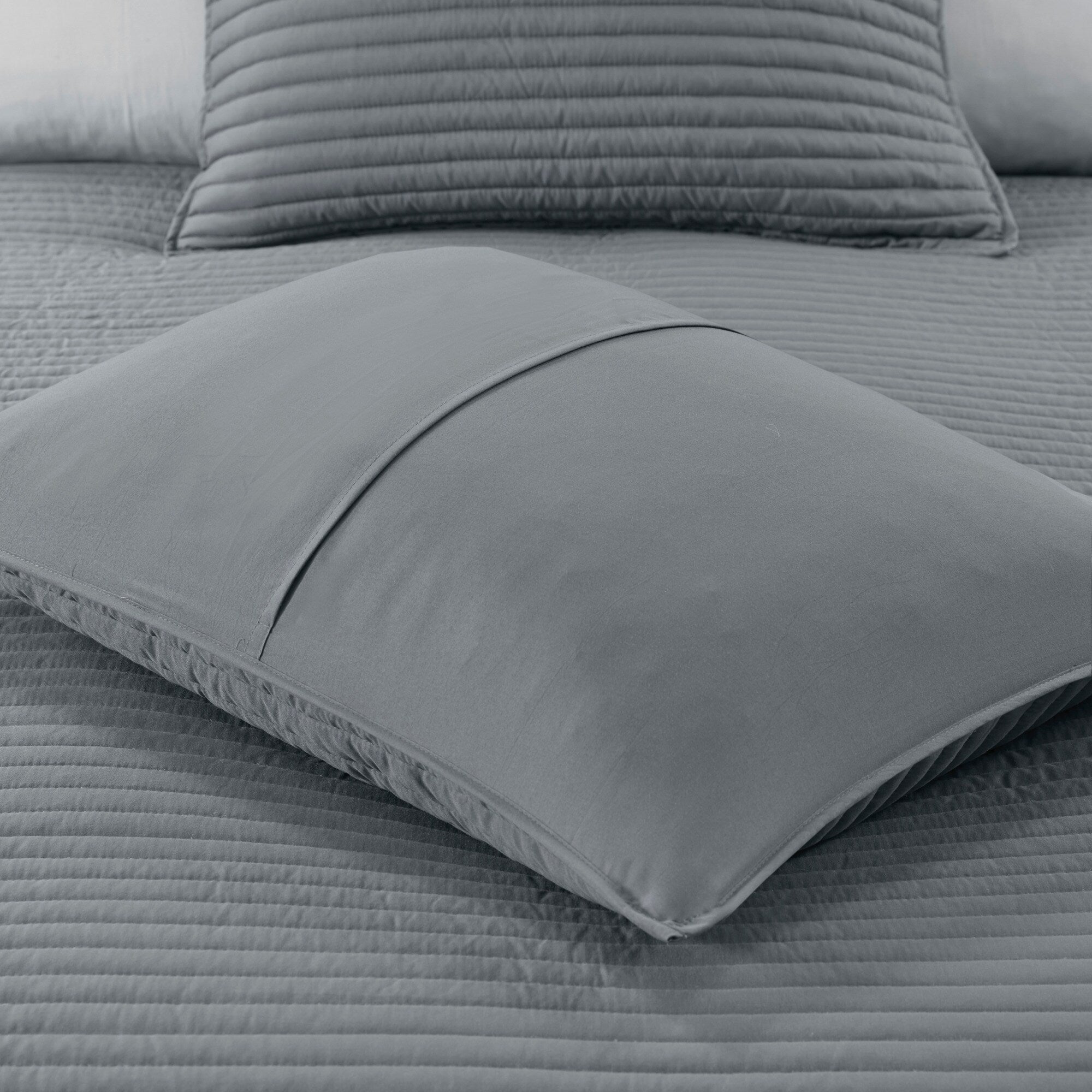 Madison Park Anchorage 8 Piece Printed Seersucker Comforter and Quilt Set Collection