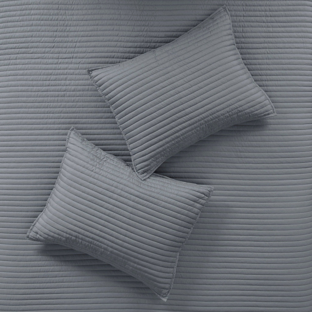 Madison Park Anchorage 8 Piece Printed Seersucker Comforter and Quilt Set Collection