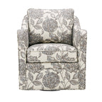Madison Park Betty Upholstered Swivel Curved Armchair